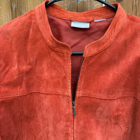 Elegant Rust Suede Women's Jacket - Picture 2 of 6